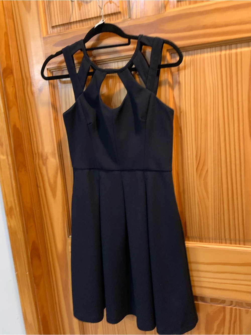 Betsey Johnson Black Cutout Fit & Flare Mini Dress